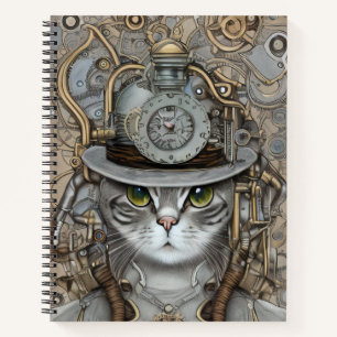 Carnet Chat victorien vintage Steampunk