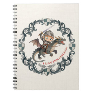 Carnet Château de Chevalier Dragon Mignon Aquarelle Royau