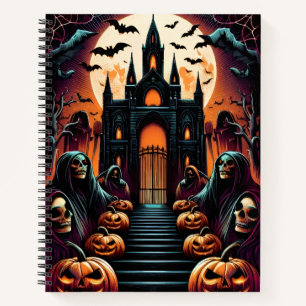Carnet Château gothique Faucheuse Citrouille de Jack Hall