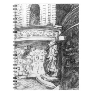 Carnet Château pencilart Monochrome noir & blanc