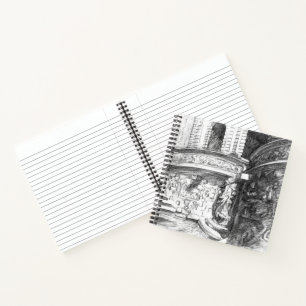 Carnet Château pencilart Monochrome noir & blanc