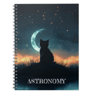 Carnet Chaton Magique Sous le Ciel Nocturne