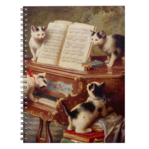 Carnet Chatons et piano