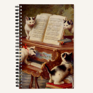 Carnet Chatons et piano
