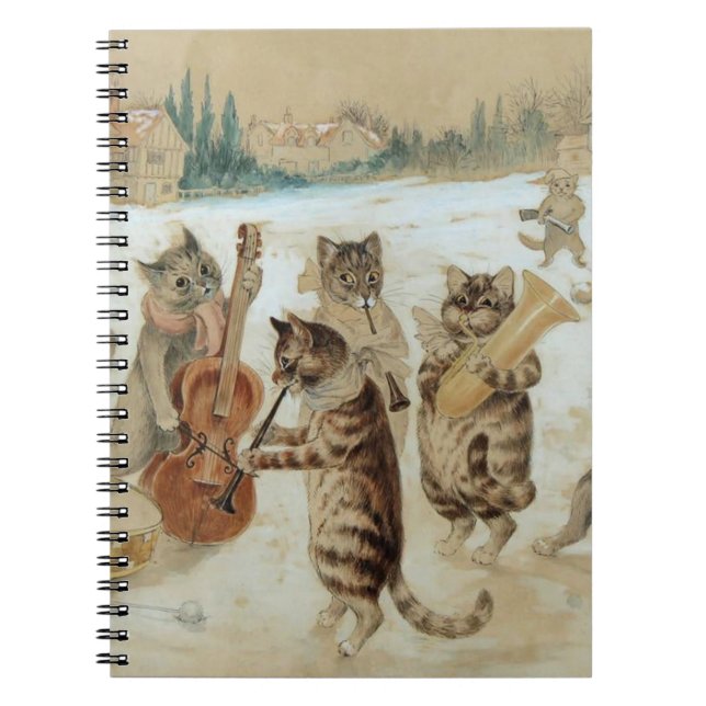 Carnet Chats Carol Chant de Louis Wain (Devant)