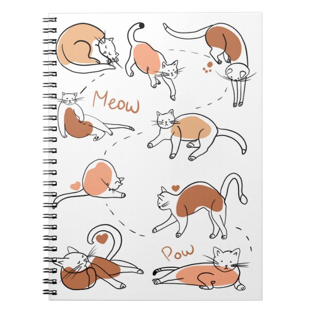 Carnet Chats Chat Doodles Chat Dessins de chat Animaux Cr (Devant)