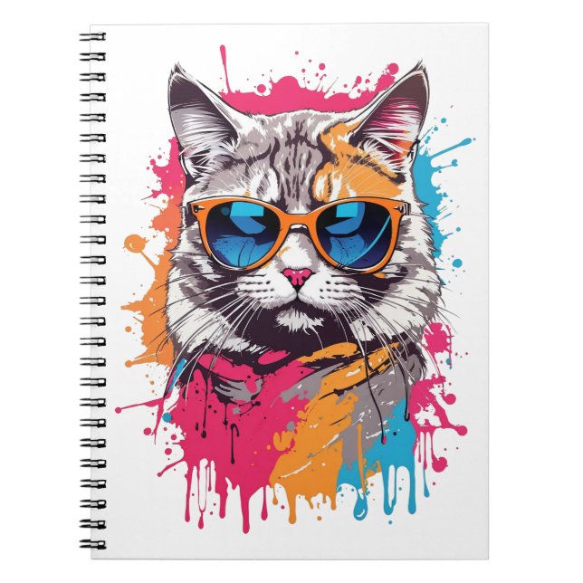 Carnet Chats cool : "Appelle-moi Apollo" (Devant)