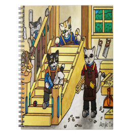 Carnet Chats de joaillerie en bois
