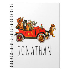 Carnet Chats et chatons de dessins animés drôles vintage 