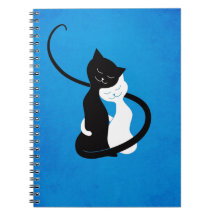 Chats mignons en amour Amoureux des chats bleu