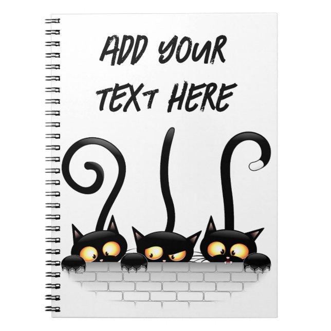 Carnet Chats Naughty, Playful et drôle de personnages (Devant)