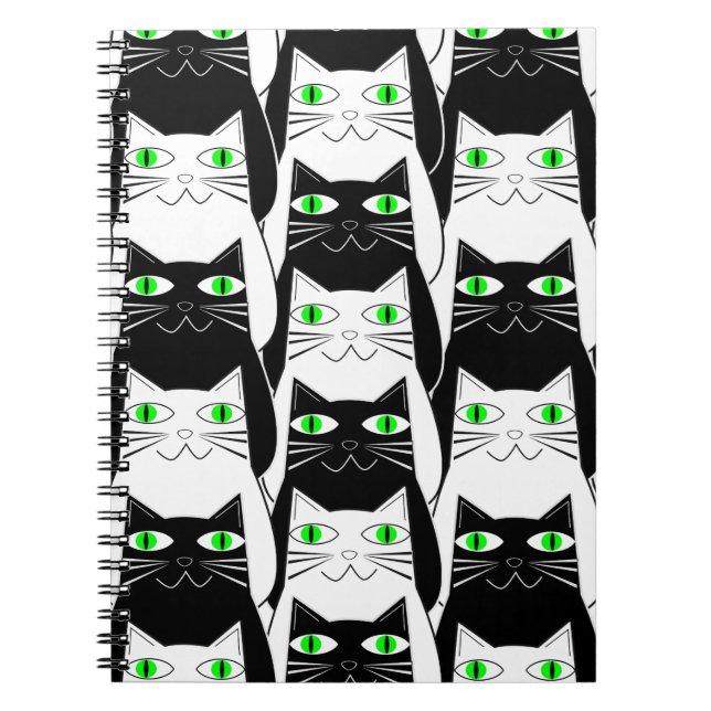 Carnet Chats noirs et blancs (Devant)