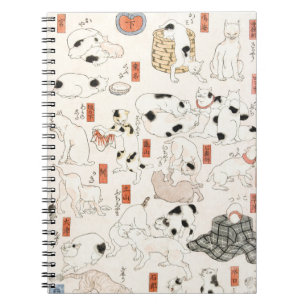 Carnet Chats par Utagawa Kuniyoshi