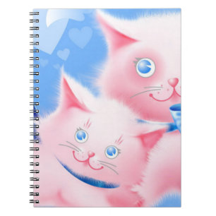 Carnet Chats roses