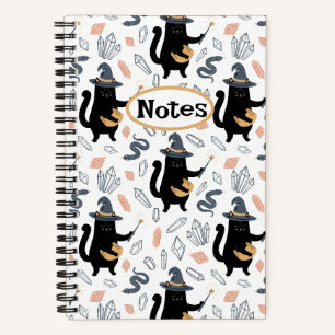 Carnet Chats sorciers magiques Halloween