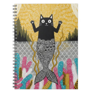 Carnet Chatte sirène unique