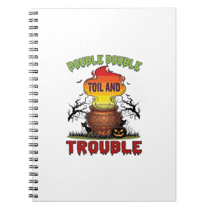 Carnet Chaudière Double Travail Problème Halloween Chat N