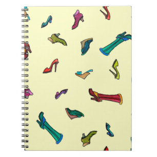 Carnet Chaussures aquarelle motif transparent