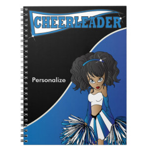 Carnet Cheerleader   DIY Name   Blue Notebook