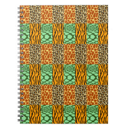 Carnet Cheetah, Giraffe, Tigre et Serpent