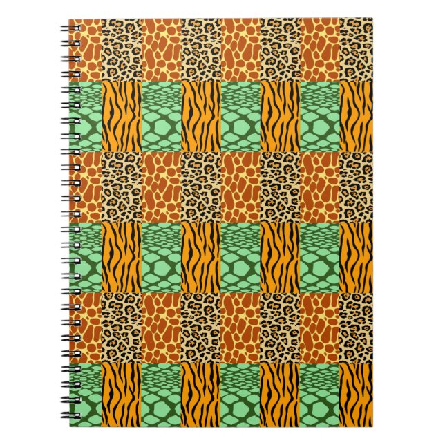 Carnet Cheetah, Giraffe, Tigre et Serpent (Devant)