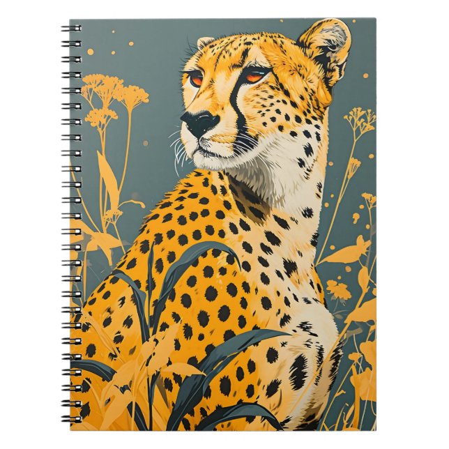 Carnet Cheetah vintage (Devant)