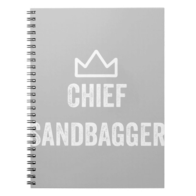 Carnet Chef Sandbagger Golf mème Bjj Chess Sandbag (Devant)