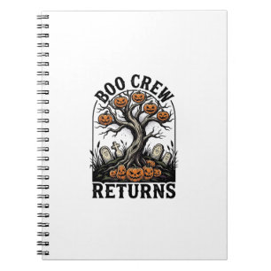 Carnet Chemise d'arbre d'Halloween Graphique de citrouill
