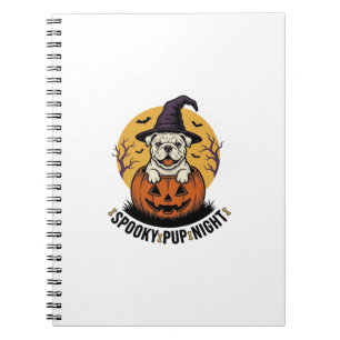 Carnet Chemise de bouledogue Halloween avec chien à citro