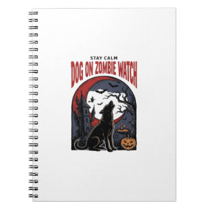 Carnet Chemise de chien Halloween modèle patrouille zombi