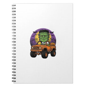 Carnet Chemise de citrouille de camion monstre Halloween 