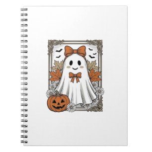 Carnet Chemise de fantôme Halloween mignonne gravure vint