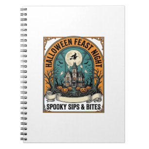 Carnet Chemise de fête d'Halloween Repas effrayant Maison