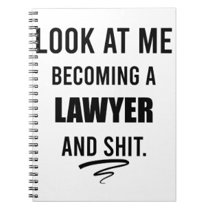 Carnet Chemise de fin d'études de droit T-Shirt d'avocat