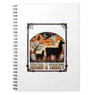 Carnet Chemise de lama Halloween Art de cimetière de fria
