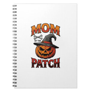 Carnet Chemise de maman Halloween Citrouille Os Art Vinta