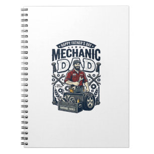 Carnet Chemise de Mécanicien de la Fête des Pères Papa Dr