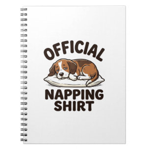 Carnet Chemise de repos officielle Chien endormi Design v