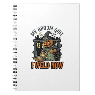 Carnet Chemise de Soudure Halloween Dessin de Balai de So