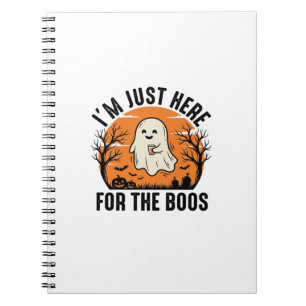 Carnet Chemise drôle de fantôme d'Halloween juste ici pou