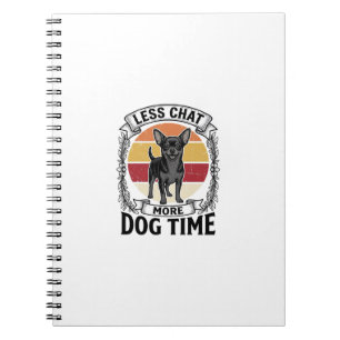 Carnet Chemise drôle pour amateur de chien Gravure vintag