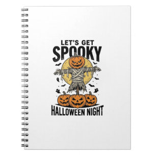 Carnet Chemise Épouvantail Citrouille Graphique Halloween