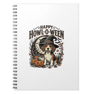 Carnet Chemise Halloween Chapeau De Sorcière Beagle Joyeu