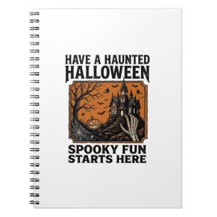 Carnet Chemise Halloween ensorcelée Conception de fête vi