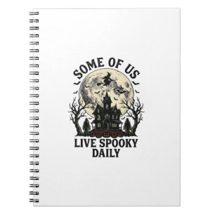 Carnet Chemise Halloween tous les jours avec lune hantée