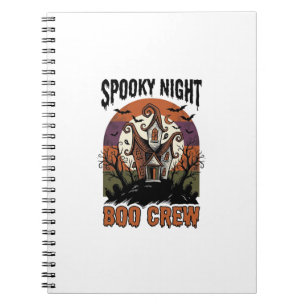 Carnet Chemise Halloween Vintage Boo Night Maison Hantée 