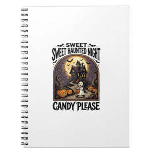 Carnet Chemise Halloween Vintage Candy Night Maison Hanté