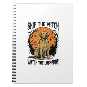 Carnet Chemise Labrador Halloween avec avertissement de c