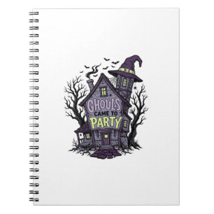 Carnet Chemise Maison Hantée Mignonne Soirée Halloween Dé