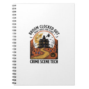 Carnet Chemise Technicien de Scène de Crime Drôle Hallowe